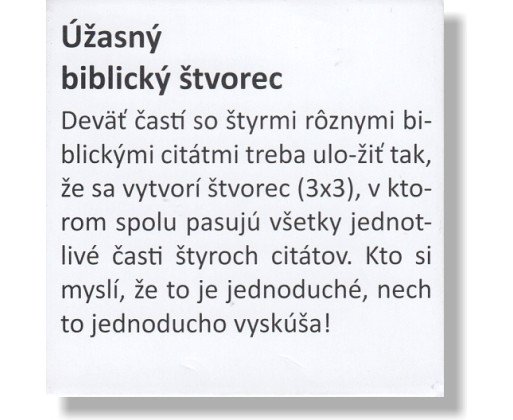 Úžasný biblický štvorec