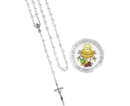 Ruženec s krabičkou (R06KB) - biely