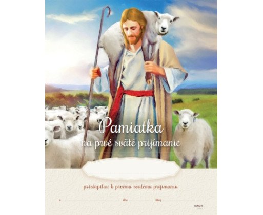 Pamiatka na prvé sväté prijímanie (ZPM07) Dobrý pastier