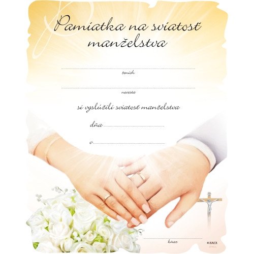 Pamiatka na sviatosť manželstva (ZPM05)